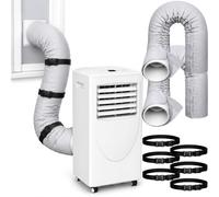 Housse isolante pour tuyau de climatiseur portable, protection résistante à la chaleur pour conduit d'évacuation, revêtement universel pour gaine de 5 à 5,9 pouces (2PCS GRAY)