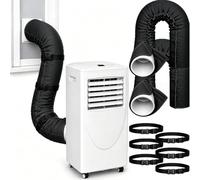 Housse isolante pour tuyau de climatiseur portable, protection résistante à la chaleur pour conduit d'évacuation, revêtement universel pour gaine de 5 à 5,9 pouces (2PCS BLACK 1)