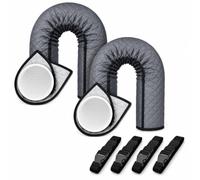 Housse Isolante Tuyau AC pour EcoFlow Wave 2022 2023 2024 2025 2026 | Isolation Matelassée | Fermeture Auto-Agrippante | Sangles Boucle | Imperméable Anti-Condensation | Adaptation Universelle