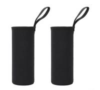 Housse Isolation pour bouteille 550ml Néoprène Anti-Choc Lot de 2(550ML black)