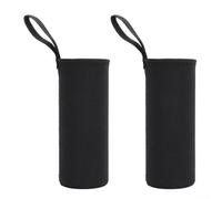 Housse Isolation pour bouteille 550ml Néoprène Anti-Choc Lot de 2(750ML black)