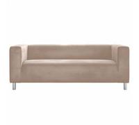 Housse Klippan IKEA Compatible Canapé 2 Places 180 cm Housse de Remplacement sur Mesure Velours Lavable Adaptée aux Animaux Champagne Beige
