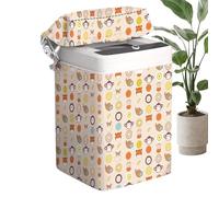 Housse lave-linge portable Tissu Oxford Imperméable Anti-Poussière | Housse lave-linge top avec fermeture éclair Idéal Pour Buanderie, Dortoir Et Appartement