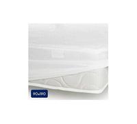 Lovely Home Protège-matelas 90 x 190 cm 25 cm 100% coton 170 g/m² Blanc