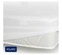 Lovely Home Protège-matelas 90 x 190 cm 25 cm 100% coton 170 g/m² Blanc