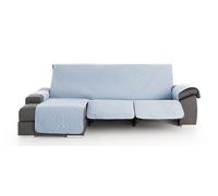 Housse Matelassée pour Canapé d’Angle Relax Milica | Convient pour accoudoir Droit ou Gauche | Ajustement Parfait pour Sièges Inclinables | Lavable | Taille 220 cm | Couleur Bleu Clair