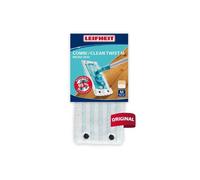 Housse micro duo Leifheit 55320, housse de rechange en microfibres pour balai serpillière Clean Twist / Combi M, tous sols, 1 pièce