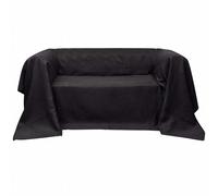 vidaXL Housse de canapé Micro-suède Anthracite 270 x 350 cm Lavable en machine