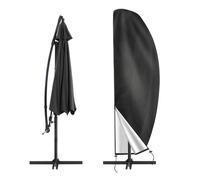 Housse parasol déporté 2-4 m, 265×40/70/50 cm - Oxford 210D imperméable anti-UV, noir