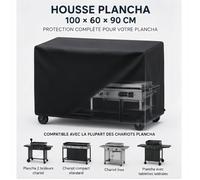 HOUSSE PLANCHA 100x60x90 cm - Protection Imperméable Oxford 420D avec Revêtement PU - Anti-UV et Coupe-Vent pour Ch HOUSSE BARBECUE