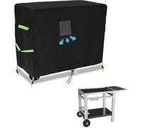Housse Plancha Desserte 125x60x80cm, Bâche Protection Barbecue Polyester Imperméable Avec Élastique De Serrage