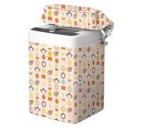 Housse Portable Lave-Linge Tissu Oxford Imperméable Anti-Poussière | Housse lave-linge top avec fermeture éclair Idéal Pour Buanderie, Dortoir Et Appartement