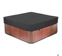 Housse pour bain à remous carrée - Tissu oxford 210D étanche et résistant aux UV - Dimensions 231x231x30cm - Protection contre