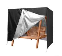 Housse pour balançoire 3 Places 220x125x170cm Imperméable Anti-UV pour Jardin Patio Protection Meubles Extérieur(black)