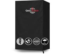 Housse pour barbecue d'extérieur, 40 pouces, imperméable, résistante aux intempéries, résistante aux UV, couleur inaltérable, avec élastiques réglables, pour barbecues plats, noir