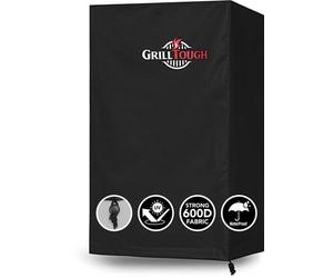 Housse pour barbecue d'extérieur, 40 pouces, imperméable, résistante aux intempéries, résistante aux UV, couleur inaltérable, avec élastiques réglables, pour barbecues plats, noir