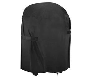 Housse pour barbecue, housse robuste, tissu Oxford 210D pour usage extérieur, forme ronde, imperméable, coupe-vent, résistante aux déchirures et aux UV (77 x 90 cm)