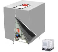 Housse pour Cuve 1000L IBC - MARQUE - Polyester 210D - Anti-UV - Résistante à la pluie - Cordon de serrage