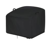 Housse pour fauteuil de patio - Évite les dommages causés par les intempéries sur les patins de porche, housse contre la poussière, bouclier de siège profond de 117 x 96,5 x 48,3 cm, matériau textile