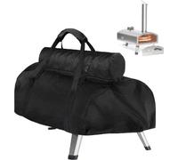 Housse pour four à pizza, housse portable pour four à pizza à bois avec sac de cheminée amovible, housse portable en toile Oxford 500D pour four à pizza à bois (500D, 95 x 42 x 22 cm)