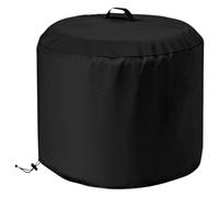 Housse pour foyer - 45 x 45 cm - Protection contre les intempéries - Tissu Oxford avec design résistant aux intempéries - Kit de barbecue pour barbecue, cuisine, pluie, feuilles, poussière, noir
