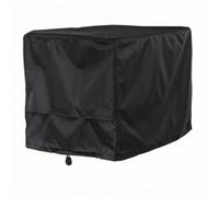 Housse pour Générateur Légère, Noir 210D Enduit Argenté, 97 × 76 × 76 Cm | Protection contre la Pluie, Housse Groupe Électrogène, Rabat D'ouverture Latéral, Couverture Générateur Électrique