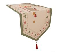 Housse pour lin, Motif Triangle Noël, Vert Housse pour lin, Motif(60*140cm) | Pour la cuisine festive, motif triangle élégant, pour idéal pour fêtes, tissu pour coton pour lin, taille standard