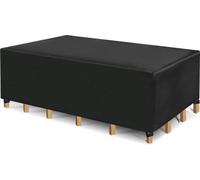 Housse pour mobilier de jardin, imperméable, anti-poussière, résistante aux UV, tissu Oxford 600D, 315 x 160 x 74 cm