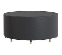 Housse pour mobilier jardin - Outsunny - rond - imperméable anti UV - protection extérieure - tissu oxford - Ø200x80cm - noir
