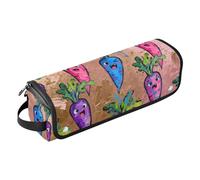 Housse pour ordinateur portable 15-16 pouces avec tapis en fer coloré dessin animé carotte outils organisateur sac de rangement