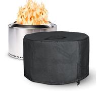 Housse pour panier à feu de jardin - Tissu Oxford 600D étanche - Compatible avec le poêle solo Vreugdevuur Yukon - Noir 69" D x 45 cm