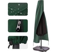 Housse pour parasol de jardin de 2,5 à 4 m de diamètre - tissu Oxford 600D imperméable avec revêtement PVC - fermeture éclair robuste - sangle de transport réglable - 190 x 25 x 50 cm