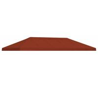 Housse pour pavillon vidaXL 6 x 3 m, couleur terre cuite, polyester 190