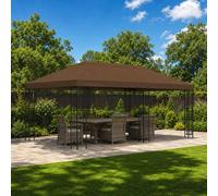 Housse pour pavillon vidaXL 6 x 3 m, marron, polyester 190