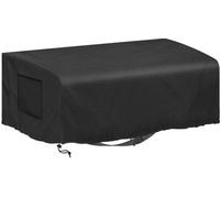 Housse pour plancha en polyester imperméable, 80 x 60 x 25 cm, résistante aux UV, coupe-vent, avec sangles élastiques