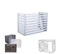 Housse pour pompe à chaleur extérieure - 99,1 x 50,8 x 68,6 cm, clôture de confidentialité en aluminium et Protect Sn, anti-corrosion pour climatisation et boîtier de conserve Garba, étagère pour