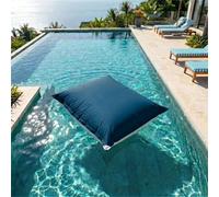 Housse pour Pouf Géant XXL 180x140cm - Déhoussable - Flottant pour Piscine - Bleu Pétrole - Déco Arts