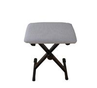 Housse pour tabouret rectangulaire, housse pour banc de piano personnalisable, housses universelles extensibles pour tabourets de changement de chaussures(55x35x4cm(22x14x2inch), Light Brown)