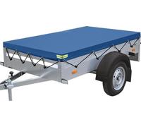 Housse pour tente de toit pour remorque/fourgon/camping-car - Bâche de protection pour toit - Imperméable, étanche à la poussière, protection UV - 214 × 122 × 13 cm - Bleu