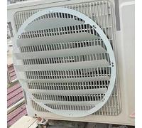 Housse pour unité de climatisation extérieure - Déflecteur climatiseur | En acier inoxydable pour dissipation la chaleur | Pare-vent anti-soufflage direct | Grilles défense(Round,58*58cm)