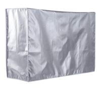 Housse pour Unité Extérieure de Climatiseur 105x40x75 Cm, Argenté | Polyester 5 Faces, Installation sans Outil, Bloque L’air Froid et Protège Saleté