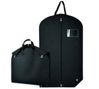 Housse pour vêtements à suspendre, premium pliable avec fenêtre transparente - 60 x 160 cm - Noir - Vivezen