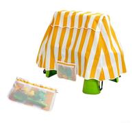 Housse Protection Table Jeu Extérieur Avec Filet Rangement(Yellow) | Pochette filet détachable, organise les accessoires, permet le séchage à l'air, évite la perte, pratique