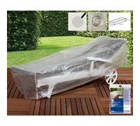 Housse de Protection Transat Jardin, Bâche Chaise Longue 200x75x45cm