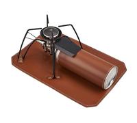 Housse résistante à la chaleur, protections de poêle, 30 x 20 cm, en cuir PU, tapis antidérapant portable, accessoires de four de camp, protection de base pour réchaud
