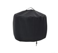 Housse ronde pour cuisinière d'extérieur et four à pizza avec couche imperméable laminée et fermeture à cordon de serrage robuste (420D : 87 x 38 cm)