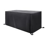 Housse Salon de Jardin Exterieur - 170x80x75cm(LxWxH) Noir Housse de Meuble, Étanche Tissu Oxford Imperméable, Résistance au Vent, Anti-UV Rectangulaire Bache Table Jardin Housse de Protection