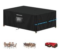Housse Salon de Jardin Exterieur,Housse de Protection Table de Jardin,Bache Salon de Jardin Exterieur Impermeable,220x120x75cm
