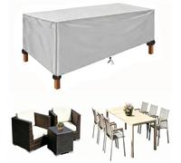 Housse Salon de Jardin Extérieur Imperméable 135x85x65cm(LxWxH) | Oxford 420D Housse Salon de Jardin Exterieur Anti-Uv Résistant aux UV pour Mobilier,Chaise,Canape,Tables de Jardin Argent