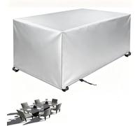 Housse Salon de Jardin Imperméable Rectangulaire 115x115x60cm 210D Robuste Housses de Meuble Bâche de Protection Housse Table de Jardin Anti-UV Résistante à la Déchirure